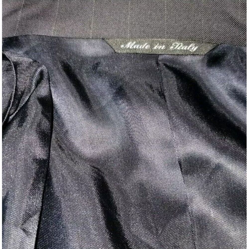 Canali Black Pinstripe Sport Coat Blazer - Picture 9 of 13